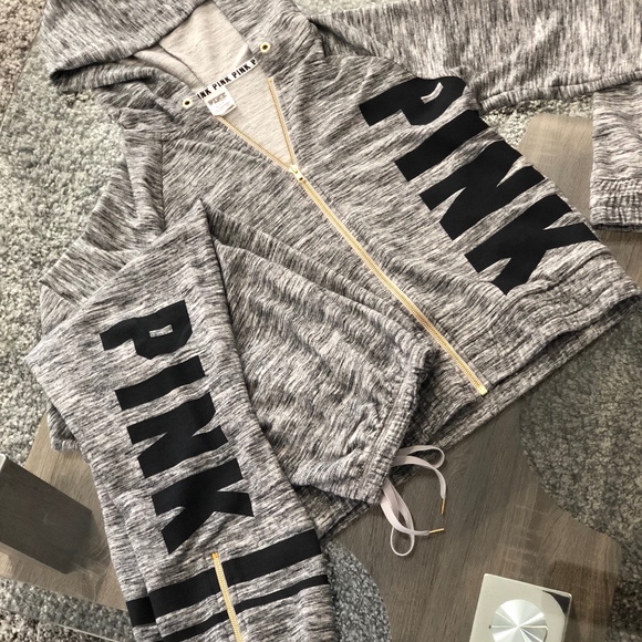 PINK Victoria's Secret Tops - PINK Victoria's Secret Hoodie and Jogger Pants Set